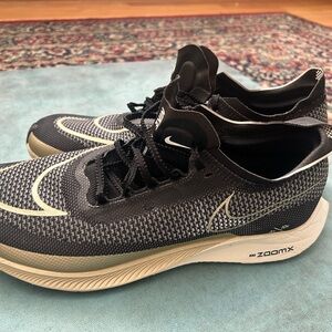 Nike Black and Cream ZoomX Lightweight Running Sneakers